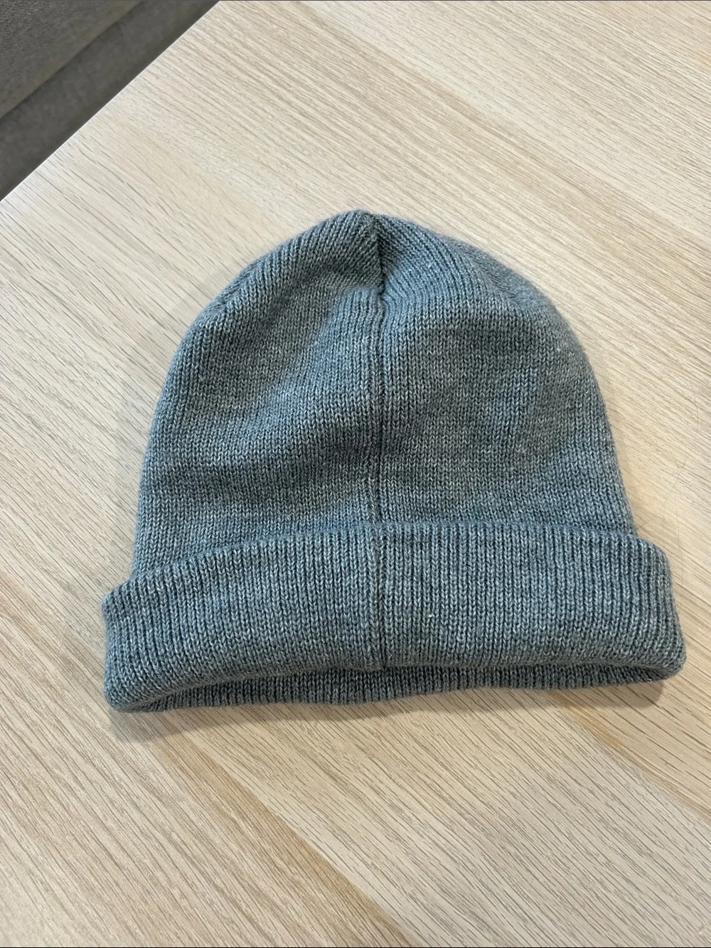adidas Gray Trefoil Rib Knit Beanie